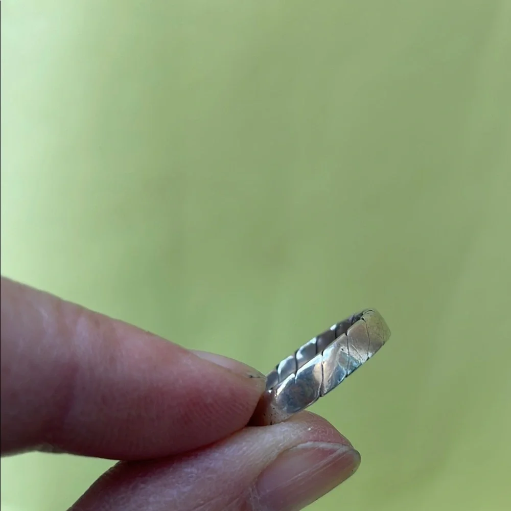Vintage Sterling Silver Braided Ring